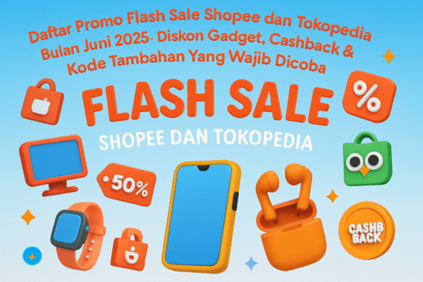 Daftar Promo Flash Sale Shopee dan Tokopedia Bulan Juni 2025: Diskon Gadget, Cashback & Kode Tambahan Yang Wajib Dicoba